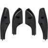 Compatible with Toyota Land Cruiser Prado J90 1996-2002 Black Exterior Roof Rack Rail End Cover Shell Cap Replacement 4PCS