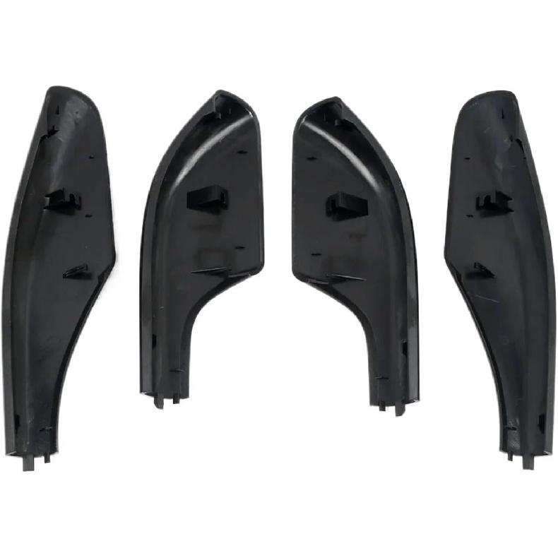 Compatible with Toyota Land Cruiser Prado J90 1996-2002 Black Exterior Roof Rack Rail End Cover Shell Cap Replacement 4PCS
