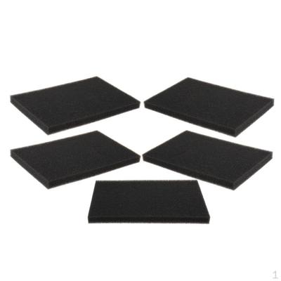 5Pcs Black/Blue Filter Foam Biochemical Absorbent Sponge For Reptile Terrarium