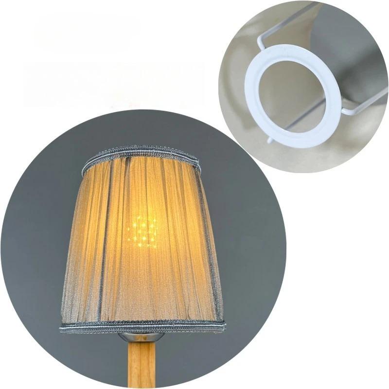 E14/E27/Clamp Fabric Lamp Shade Lighting Accessories for Home Office Decor Hotel Bedroom Bedside Floor Lamp Shell Cover