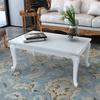  Coffee Table, High Gloss White, 100x50x42 Cm