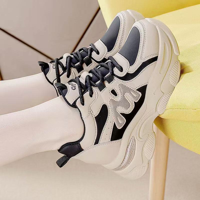 Platform dad shoes women's spring and autumn 2025 new small soft sole versatile platform sole sports casual shoes women
