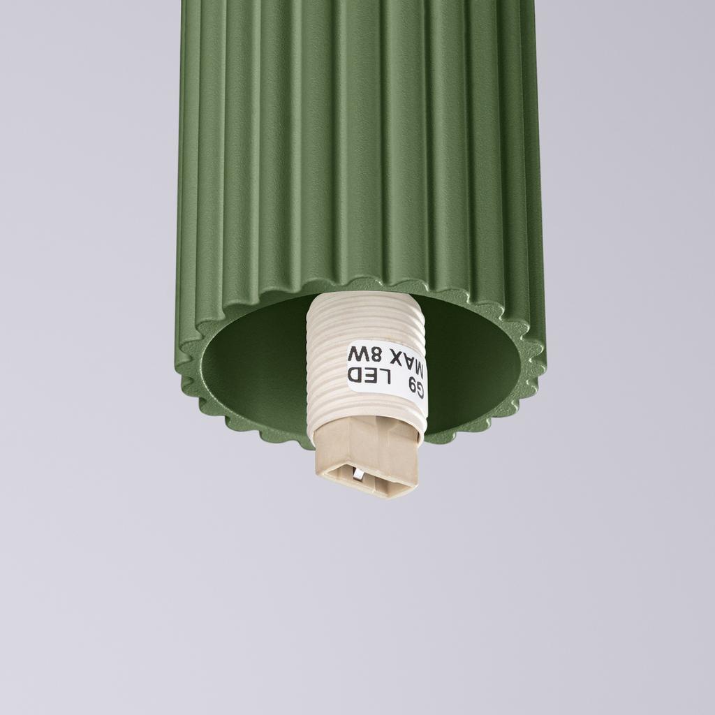 Halo Ceiling Lamp Olive Green IP44