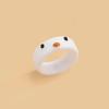 Cute Smile Frog Rings For Women Girls Funny Personality Wholesale Cartoon Animal Chicken Frog Ring Fashion Jewelry Gifts