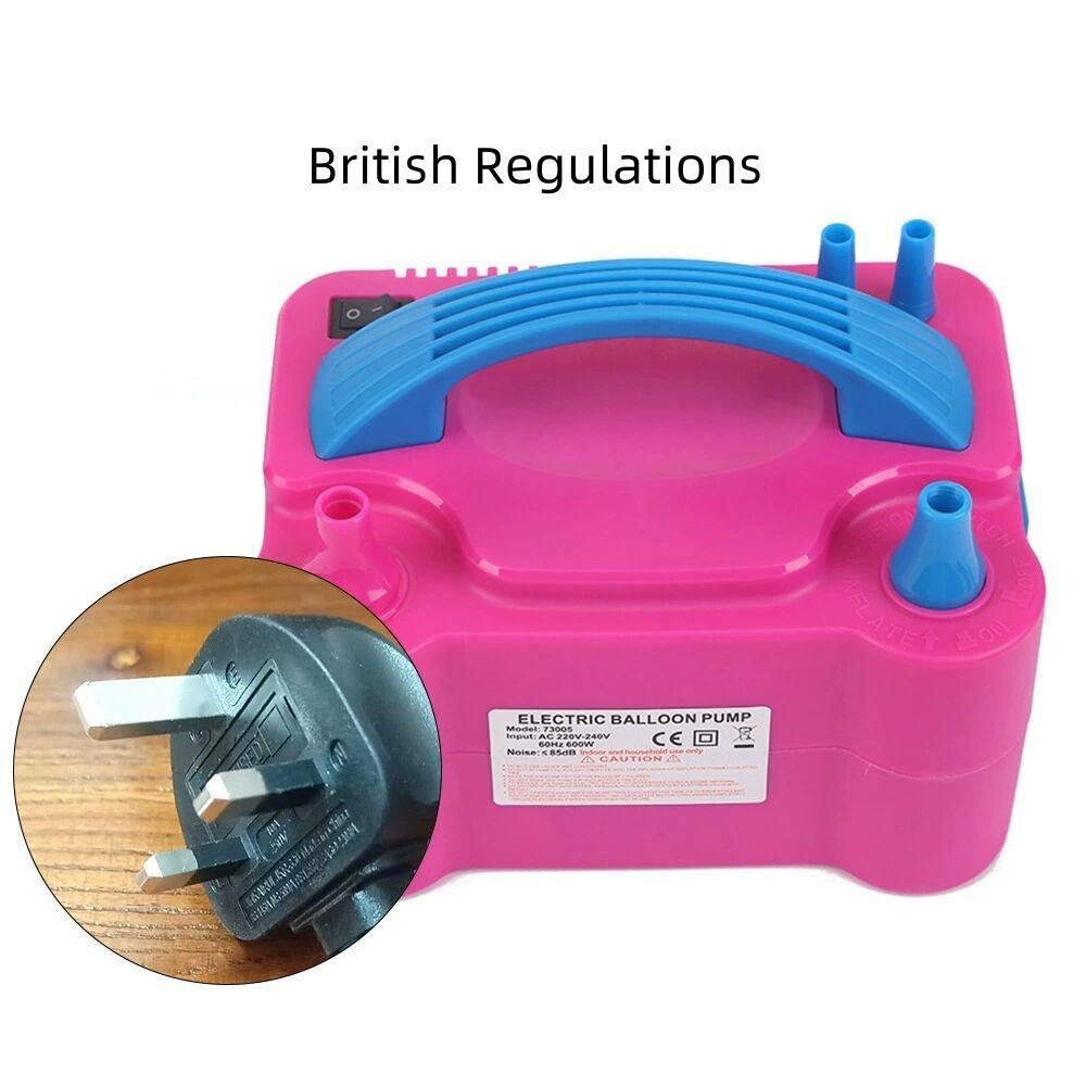 Elektrisk Ballongpump, Bärbar Dubbelmunstycke Elektrisk Luftballongpump Uppblåsare Fläktmaskin för Festdekorationer