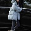 Daunenjacke Damen Winter mittel und lang neue Entendaunenjacke
