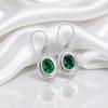 Chrome Diopside Gemstone 925 Sterling Silver Handmade Women's Jewelry Daily-Wear Drop Earrings 1.50" EE-1-3