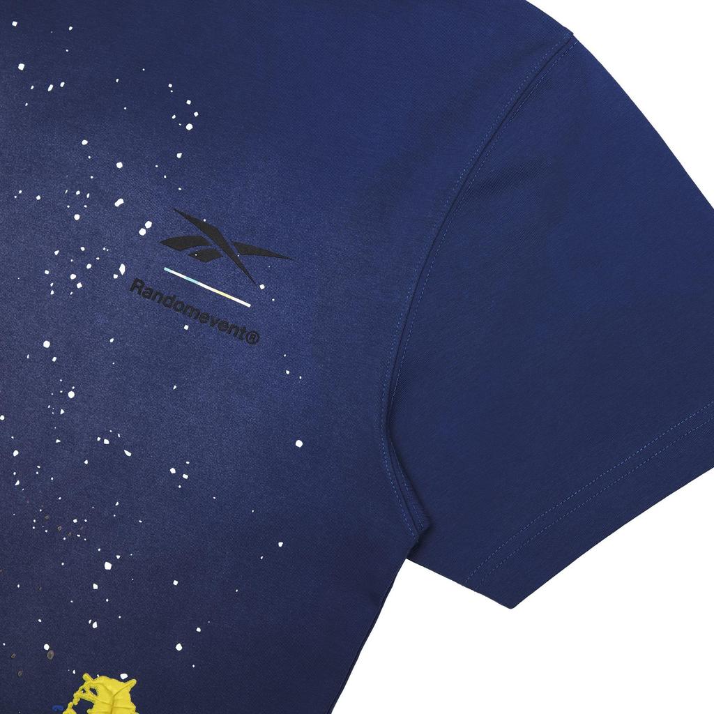 Reebok Crew Neck Pullover Short Sleeve T-Shirt Unisex Tops Royal-Blue 24SRL401UGBB