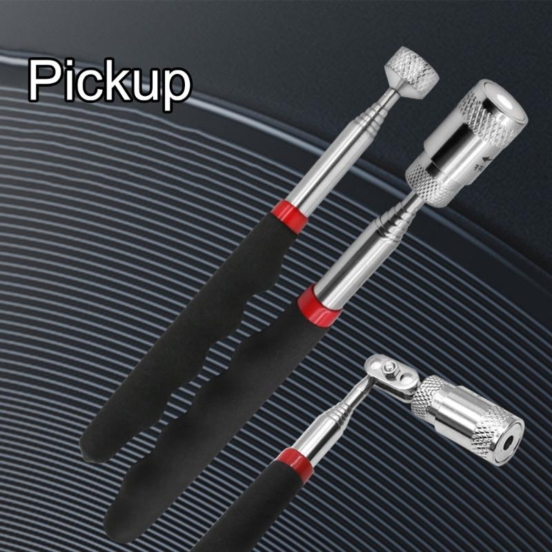 Extendable Magnetic Telescoping Pick Up Tool Telescoping Magnetic Pickup with LED Light Telescopic Magnetic Stick