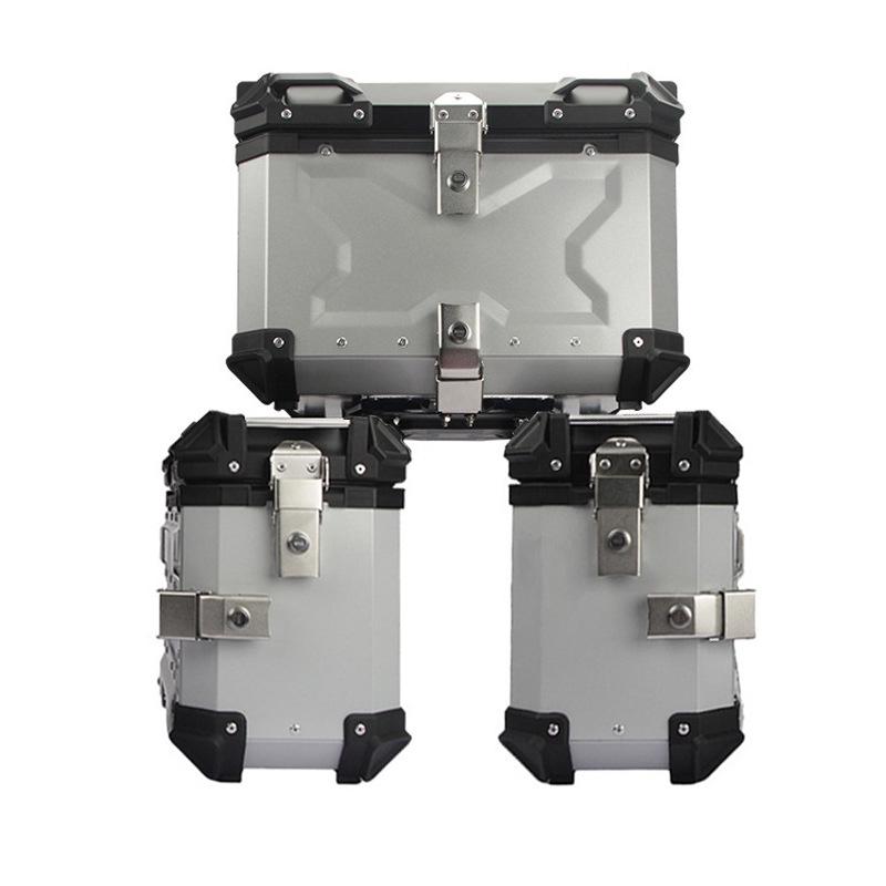 Quick-Release Waterproof Motorcycle Aluminum Tail & Side Boxes (28L-100L)