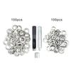 Metal Eyelets 12mm Grommet Tool Kits Eyelet Set with Storage Box Grommet Eyelets Washers Set for DIY Leather Craft