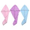 Microfiber Hair Towel Wrap with Button Loop Closure Quick Drying Towel for Post Shower Gym and Travel - Ultra Soft Reusable Hair Drying Cap for Curly