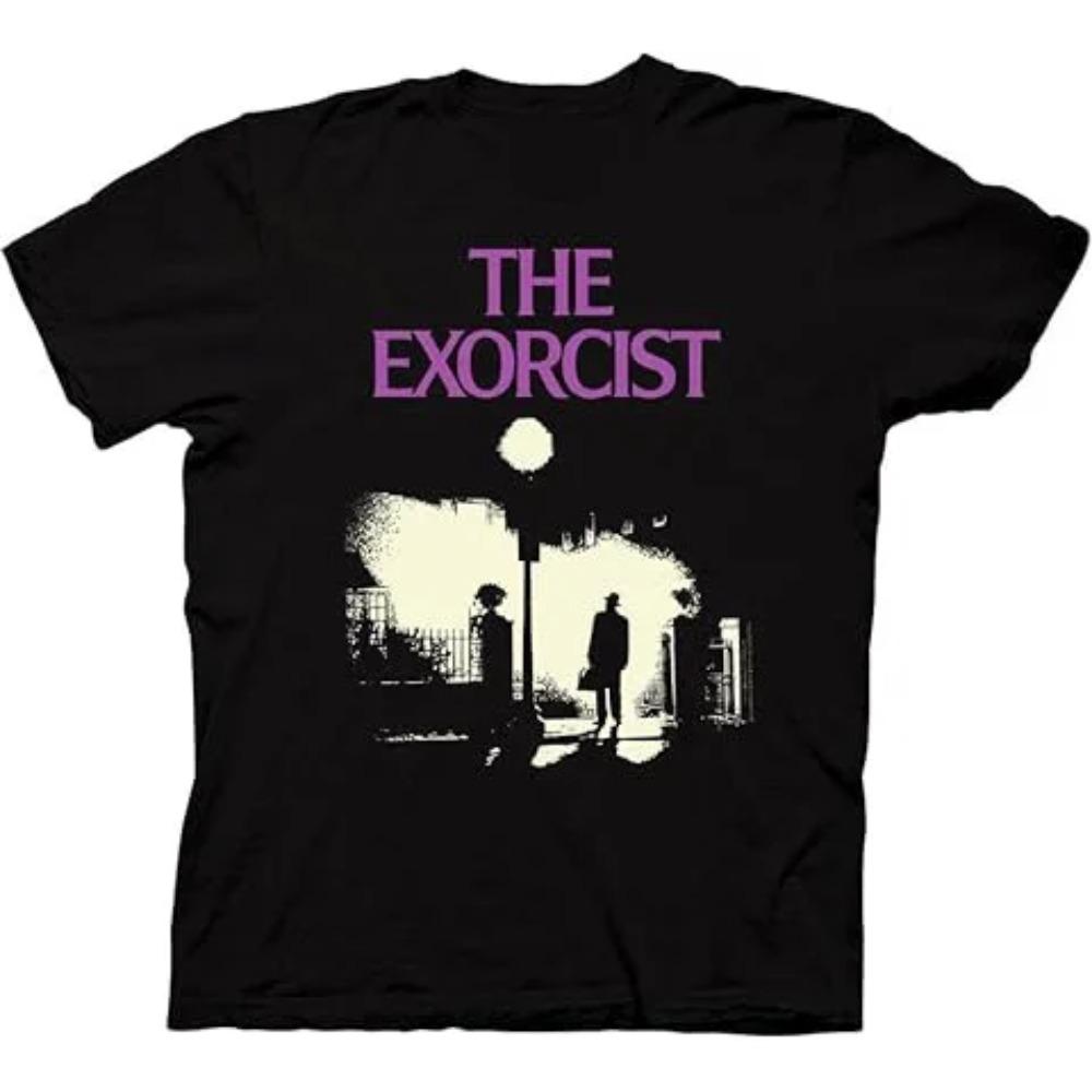 Vintage The Exorcist Scary Film Retro Scream Movie Graphic T Shirts Scary Halloween Horror Nights Tops Men's Clothing