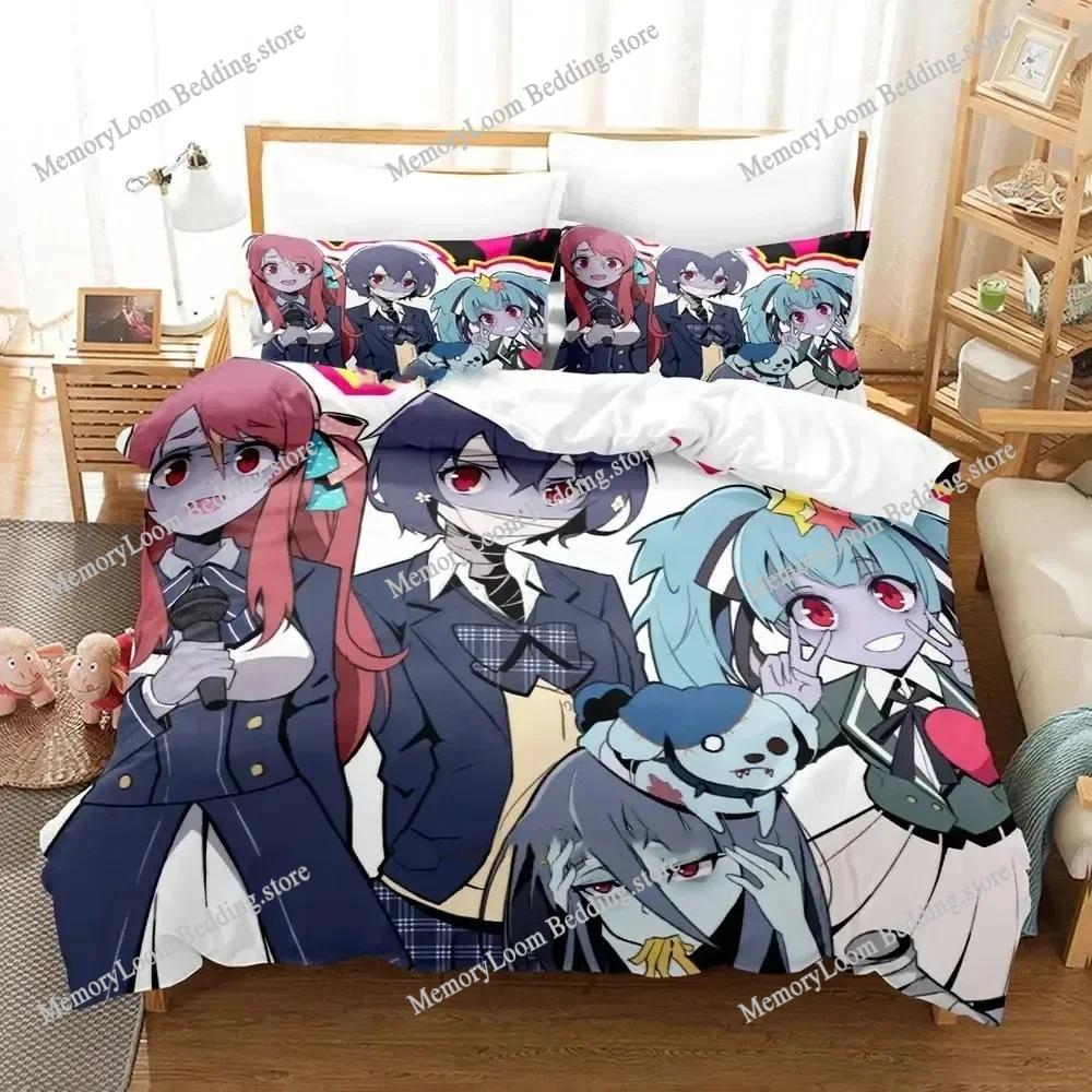 3D Printed Anime Zombie Land Saga Bedding Set Boys Girls Twin Queen Size Duvet Cover Pillowcase Bed Kids Adult Home Textile