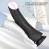 Manual Dildo  Hick and Upturned Large Head Liquid Silicone for Men