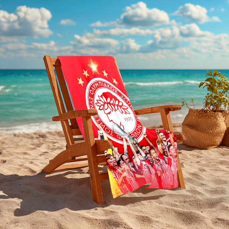 1pc Football Team (64) Beach Towel, Comfortable and Thick, and Swimming/Bath/Picnic/Camping Towel, Suitable for Seaside Beaches