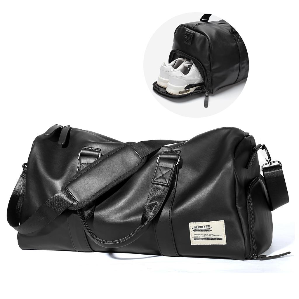Airplane Travel Bag Shoulder Bag Men's Travel Leisure Bag Waterproof Function and Shoe with Compartment for Man's Fitness Bag