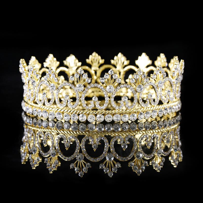 Men's Crown Tiara Prince Crown King Beauty Pageant Crown Queen Bar Performance Crown Unisex Crown