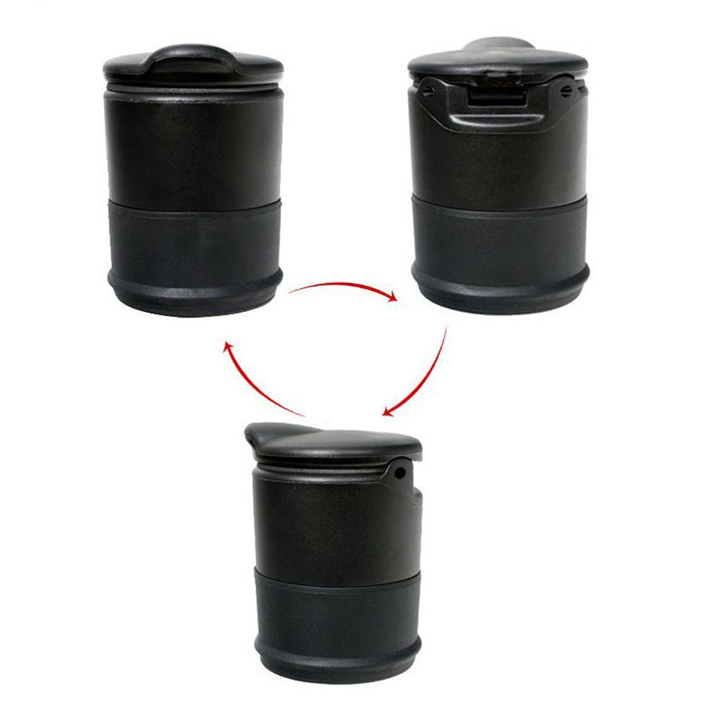 Auto Rubbish Bin Car Storage Box Sealed Lid Design Portable Auto Ashtray Holder for Car Interior