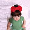 New Year Christmas Infant Baby Girl Hair Accessories Wig Hat 0-1Y Newborn Children Kids Girls Bow Cosplay Headbands Headwear