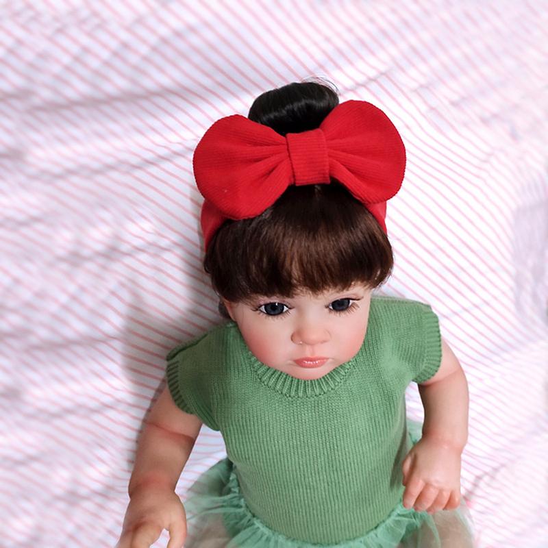 New Year Christmas Infant Baby Girl Hair Accessories Wig Hat 0-1Y Newborn Children Kids Girls Bow Cosplay Headbands Headwear