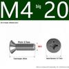 201 Stainless Steel Countersunk Phillips Head Screw: Flat Head Bolt M2-M8