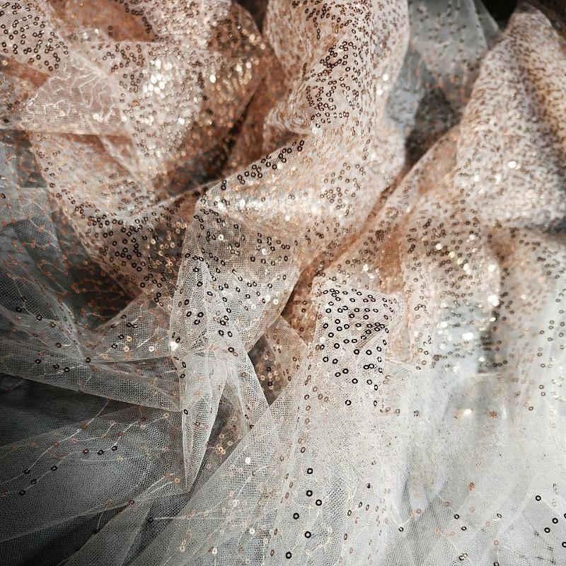 

100/300/500x160см Ткань с пайетками градиент «Звездный свет», Сетка-газ, Сценическое платье, Платье для выступления, Вечернее свадебное платье, Ткань с бисером 100x160cm