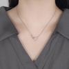Infinite Love Zircon Heart Pendant Necklace - Women's Fashion Double Heart Clavicle Chain Jewelry