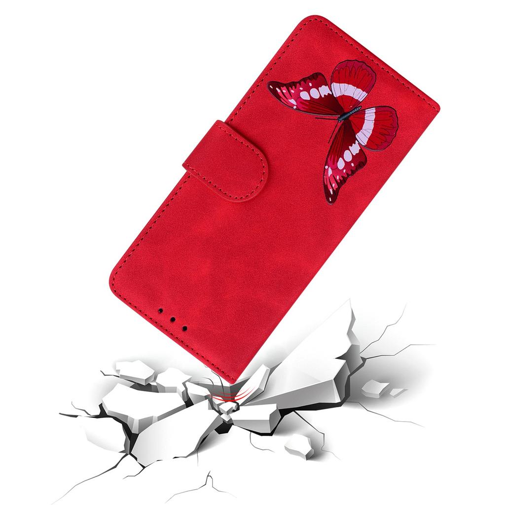 For Xiaomi Redmi Note 13 Pro 4G/Poco M6 Pro 4G Case Butterfly PU Leather Wallet Stand Cover