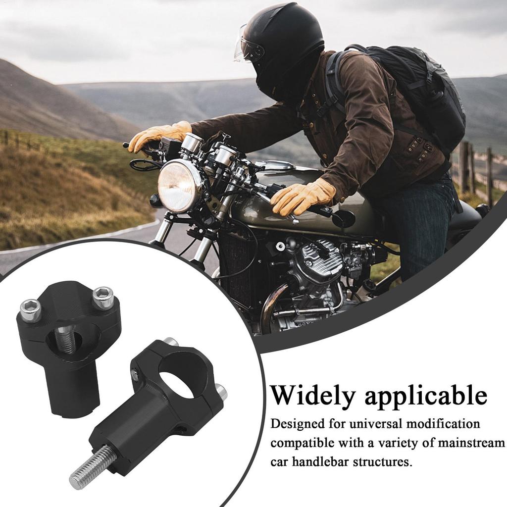 Handlebar Riser For Motorcycle Motorcycle Handlebar Risers Fat Clamp Motorbike Replacement Handle Aluminum Alloy Accessories For