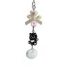 Bag Pendant Lightweight Mini Cat Furry Ball Charm Key Chain with Bow Decoration Mobile Phones Keychains Gift Accessory