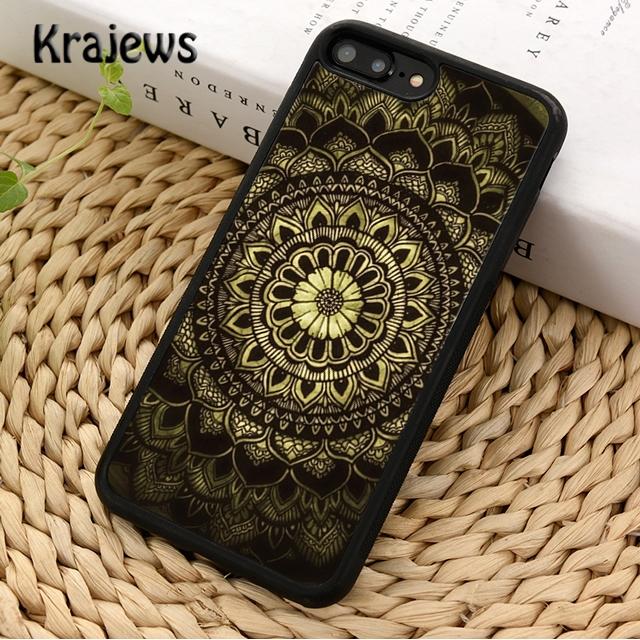 Mandala Wood Floral For iPhone 17 Air 16 Phone Case Cover 15 14 plus 12 13 pro max coque Shell Fundas