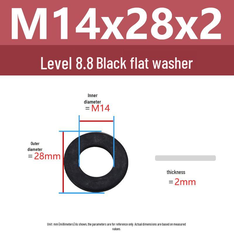 High-Strength Carbon Steel Flat Washer M3-M36