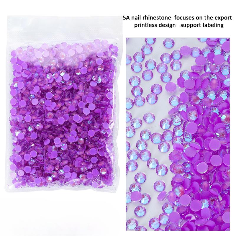 Nagelkunst-Schmuck, leuchtender Protein-Diamant mit flachem Boden, Glaskristall-Aufkleber, Diamant, DIY-Nagelkunst, Diamant-Schmuck, Zubehör, Nageldiamant