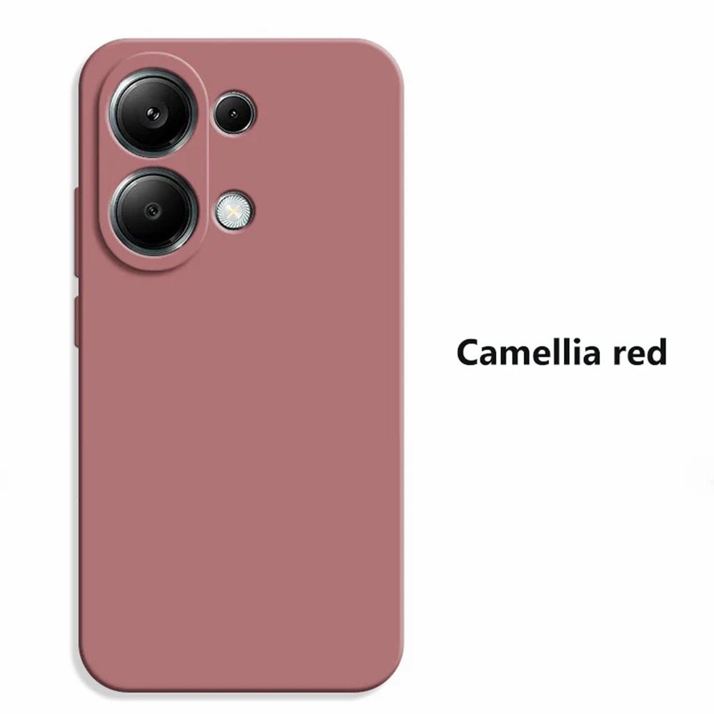 Matte Bumper Soft TPU Back Cover for Xiaomi Poco M6 Pro Liquid Silicone Case for Xiaomi POCO M6 Pro 4G Case Redmi Note13 Pro 4G