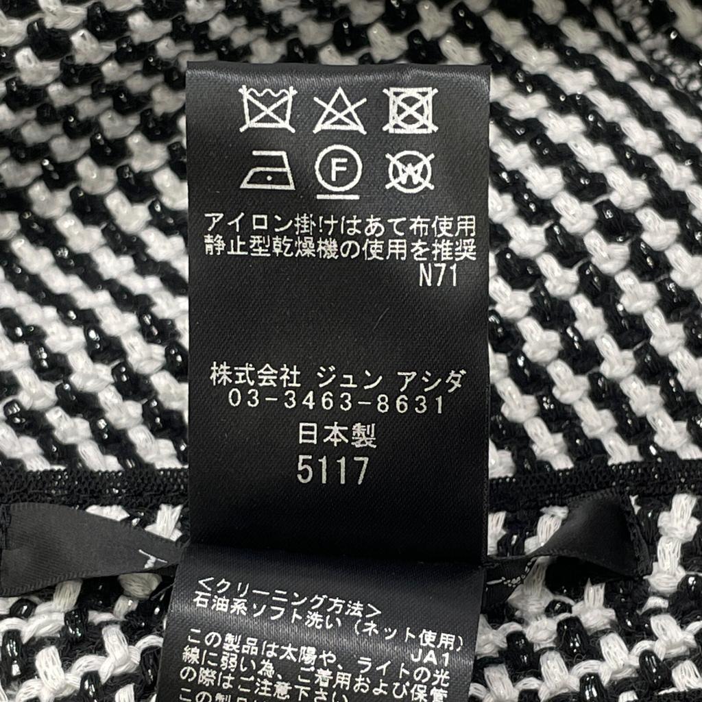 TAE ASHIDA Black X White Tweed Jacket TJ0609 Jacket 13 blackUsed
