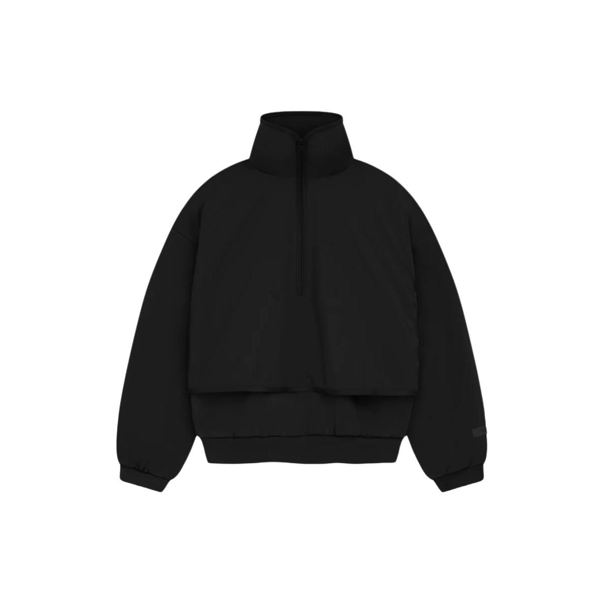 

Нейлоновый флисовый свитер Fear of God Essentials темно-черный/угольно-черный мужские топы 202SP244304F