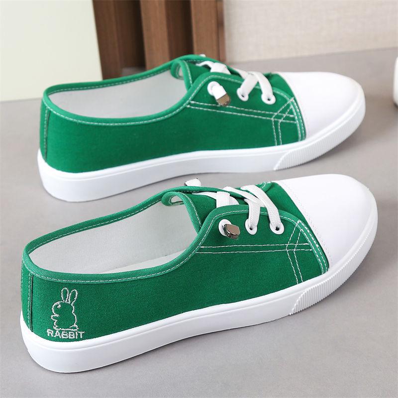 

Women s Trendy Canvas Shoes 2025: Versatile White Spring Casuals 38