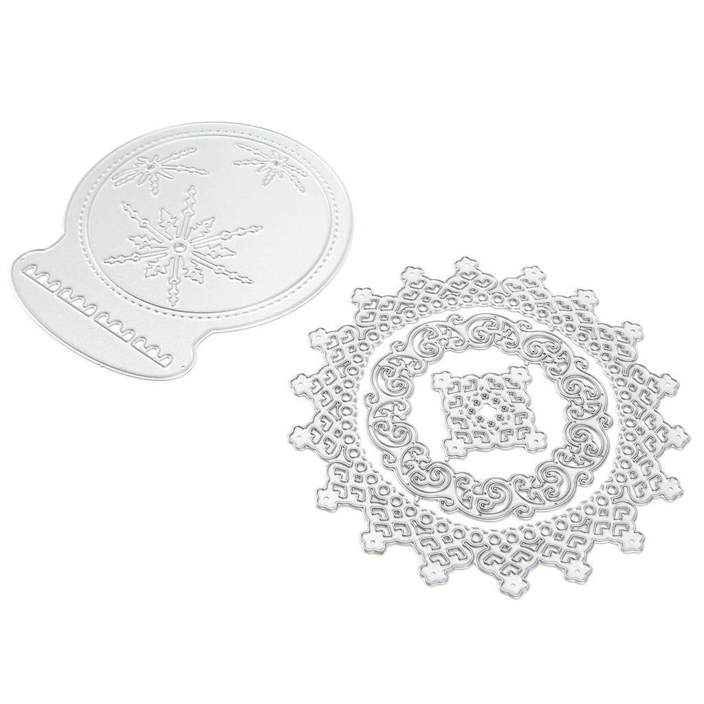 2pcs Cutting Dies  Metal Embossing Carbon Steel Cutting Machine for Paper Handicraft Flower Carvi