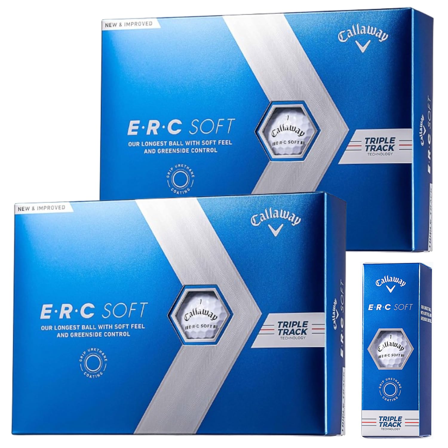 

Дюжина мячей для гольфа Callo Way ERC SOFT TRIPLE TRUCK 2023 White 2 дюжины 24 мяча в комплекте с карточкой магазина [2 комплекта] Оригинал