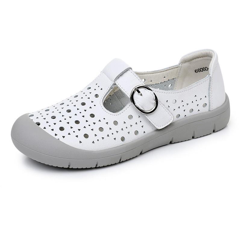 Fashion Retro Baotou Sandals Women Summer Outside Wear New Fashion Flat Bottom Shoes for Women Casual Breathable Hollow Female Moccasin