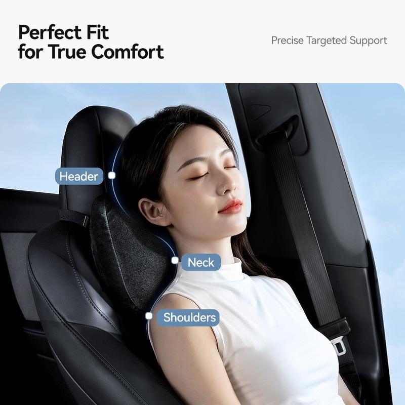 YZ For Tesla Model 3 Y YL Juniper -2026 Car Seat Headrest pillow Lumbar Support Neck Pillow High-Quality Leather Accessories