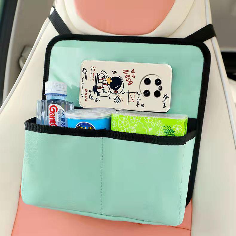 

Wuling Mini Macaron Car Seat Back Organizer for Women & Children 26*26*7 CM авокадо/зелёный