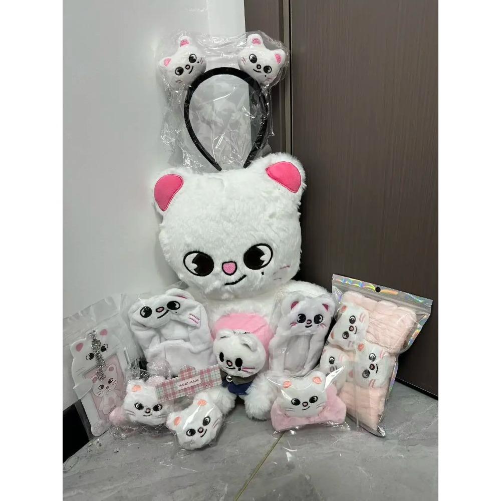 50cm Kpop Skzoo Plush Toy Wolfchan Kawaii Cartoon Stuffed Animal Plushie Doll Large Size Kids Babies Sleeping Pillow Gift 2025