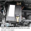 Metal Battery Tray, Heavy Duty Car Battery Mounting Tray Battery Hold Down Bracket, Universal Battery Tray Holder Replacement for Car RV Marine Boat,