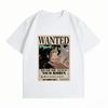 Unisexs Clothing New 100 Cotton Breathable Summer TShirt One Piece Nico Robin Wanted Print Casual Streetwear Unisexs Tops