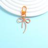 1PC DIY Creativity Alloy Decoration Bow Keychain Keychain Marker Lobster Buckle Design Pendant Gift Party