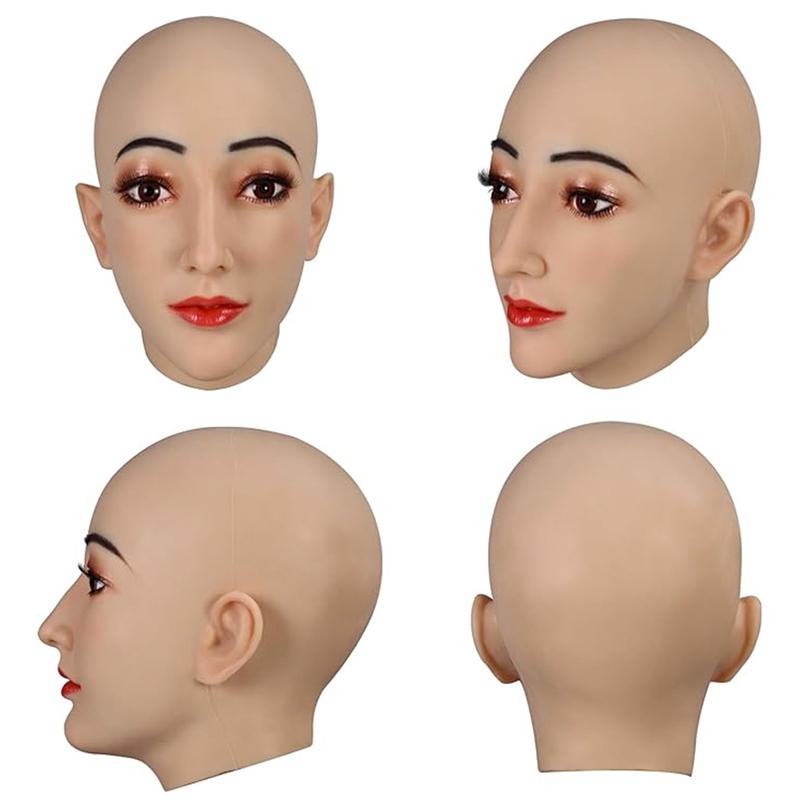 Realistic Female Mask Silicone Crossdresser Costumes Drag Queen Male to Female Crossdressing Realistic Bodysuit Skin