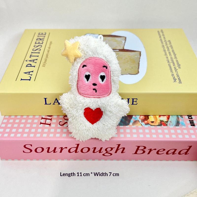 

Креативный мультяшный брелок-пищалка в виде человека-звезды, милая аниме мягкая плюшевая кукла, подвесное украшение, подвеска для сумки, аксессуары, рождественские подарки