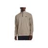 Under Armour Solid Color Stand Collar Half Zip Logo Long Sleeve Shirt Men Shirts Khaki 1373674-200